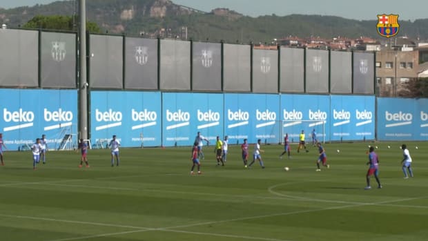 Training match against AE Prat